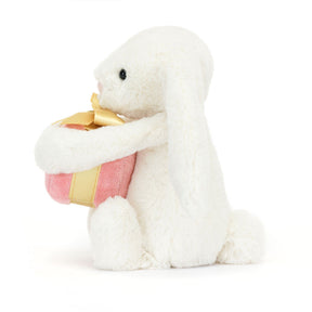 Jellycat Bashful Bunny with Present Little